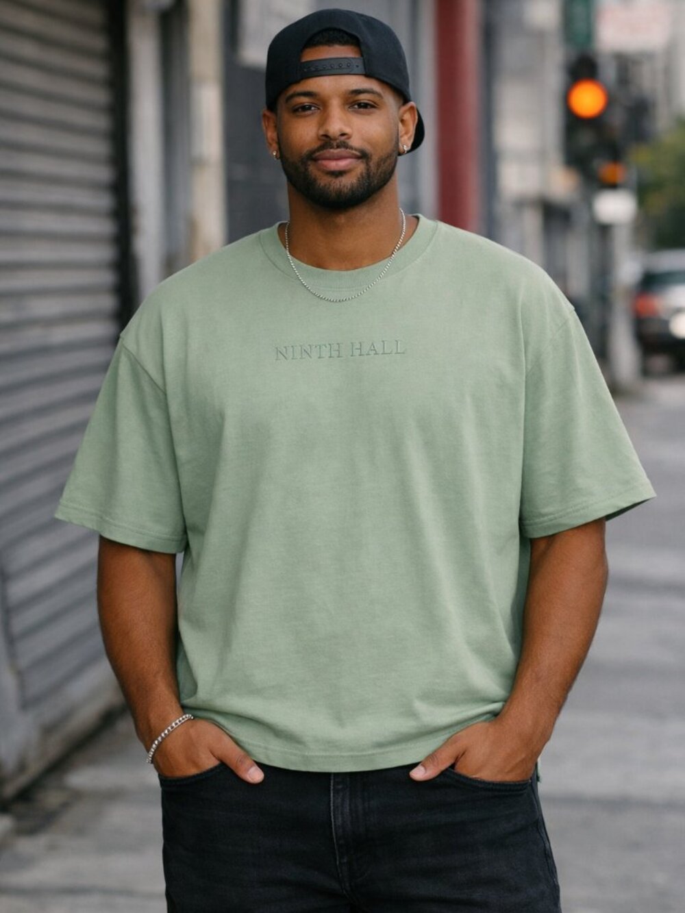 Ninth Hall Oversized Cropped Tee – Men's Large